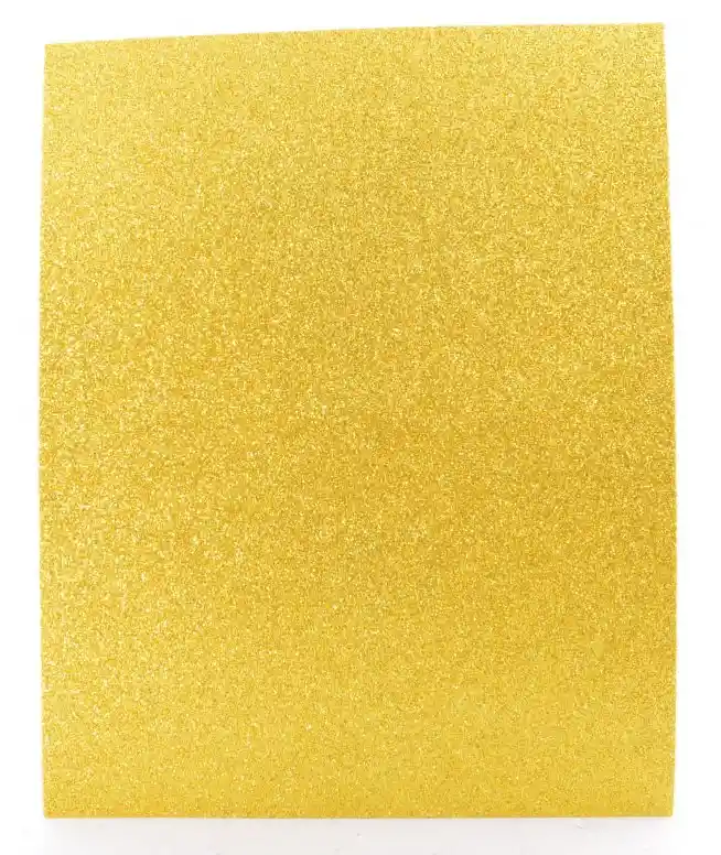 Foami Escarchado Amarillo Carta