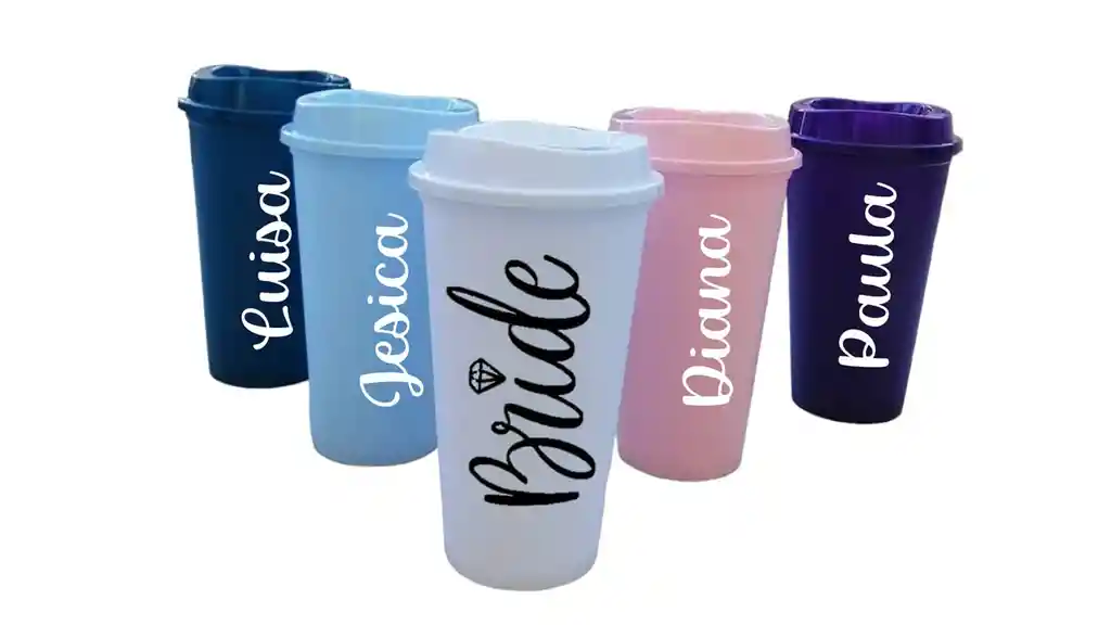 Vasos Para Fiesta ( Se Pueden Personalizar ) Despedia De Soltera Matrimonio X 5 Und