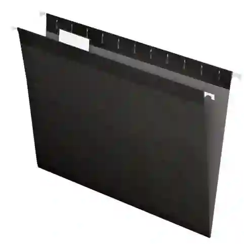 Carpeta Legajadora Colgante Plastica Oficio, Negro