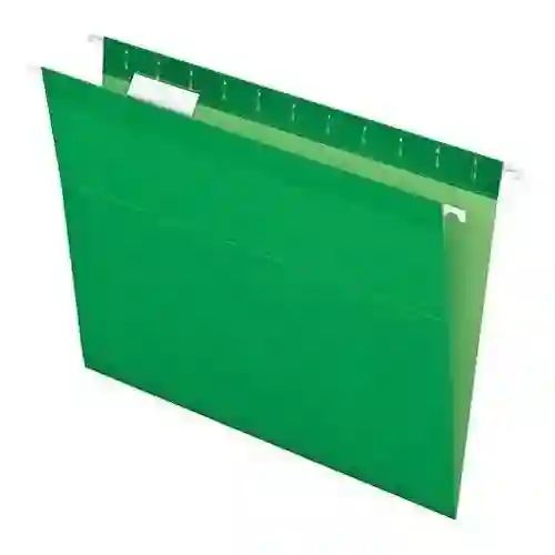 Carpeta Legajadora Colgante Plastica Oficio, Verde