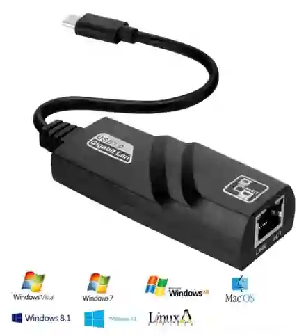 Adaptador Convertidor Tipo C A Lan/ethernet