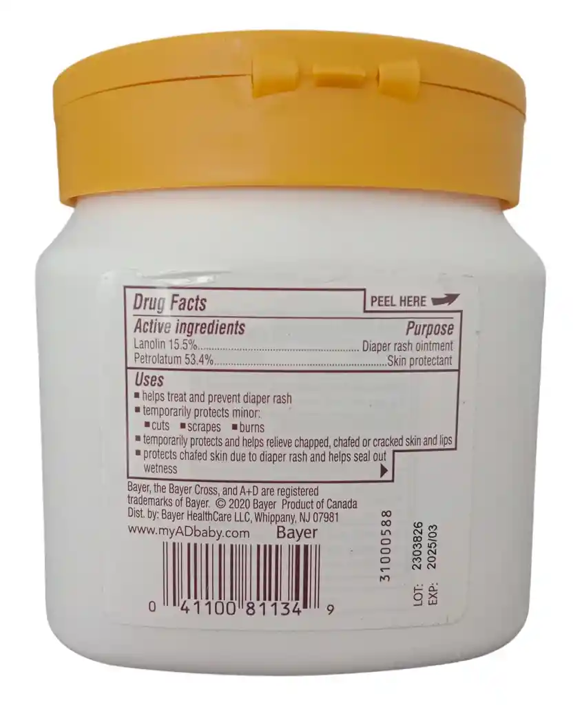 Crema A+d Antipañalitis Prevencion Pañalitis 454 G Ad