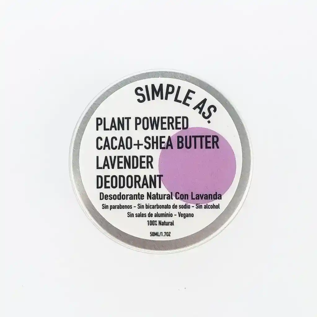 Desodorante Plant Powered Simple As (lavanda)