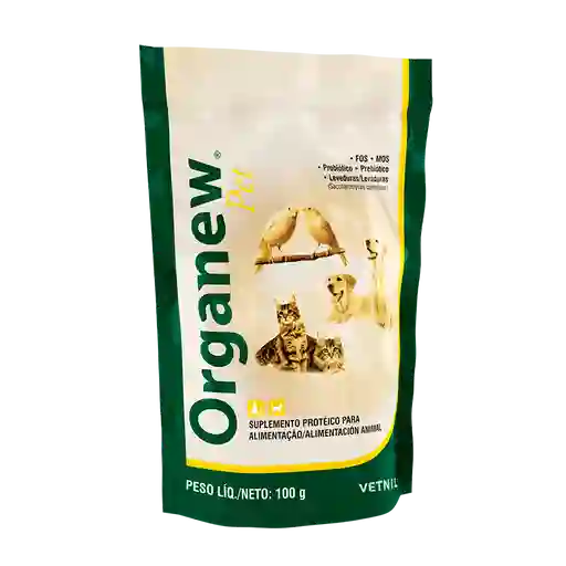 Organew Probiotico Y Prebiotico Para Gatos Y Perros X 100gr