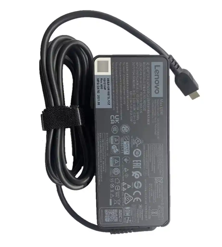 01fr024 Lenovo Usb C Adapter 65w 3.25a 20v Adlx65ycc3a