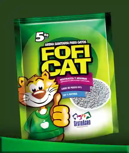 Arena Para Gatos Fofi Cat Manzana 5 Kg