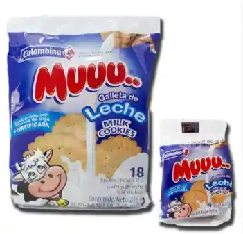 Galletas De Leche Muu X 18 Unidades