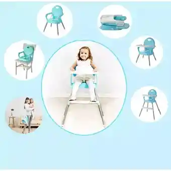 Silla Comedor Bebe 3 En1 Portatil Baby Xd-1 Verde