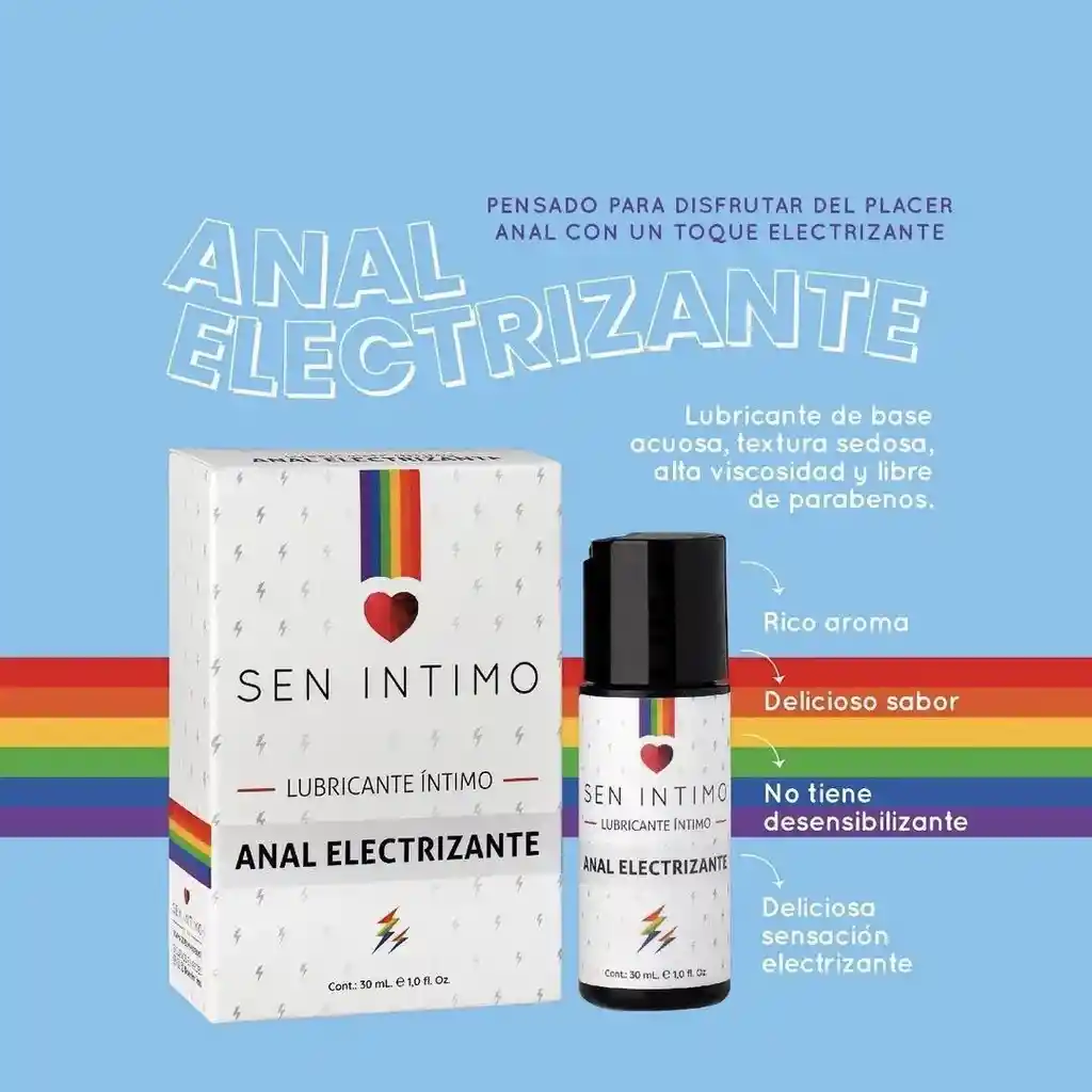 Lubricante Anal Electrizante X 30 Ml Sen Intimo