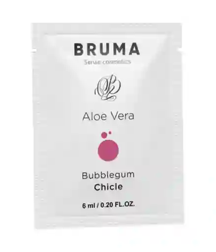 Gel Lubricante Sabor Chicle Con Aloe Vera - Bruma 6ml