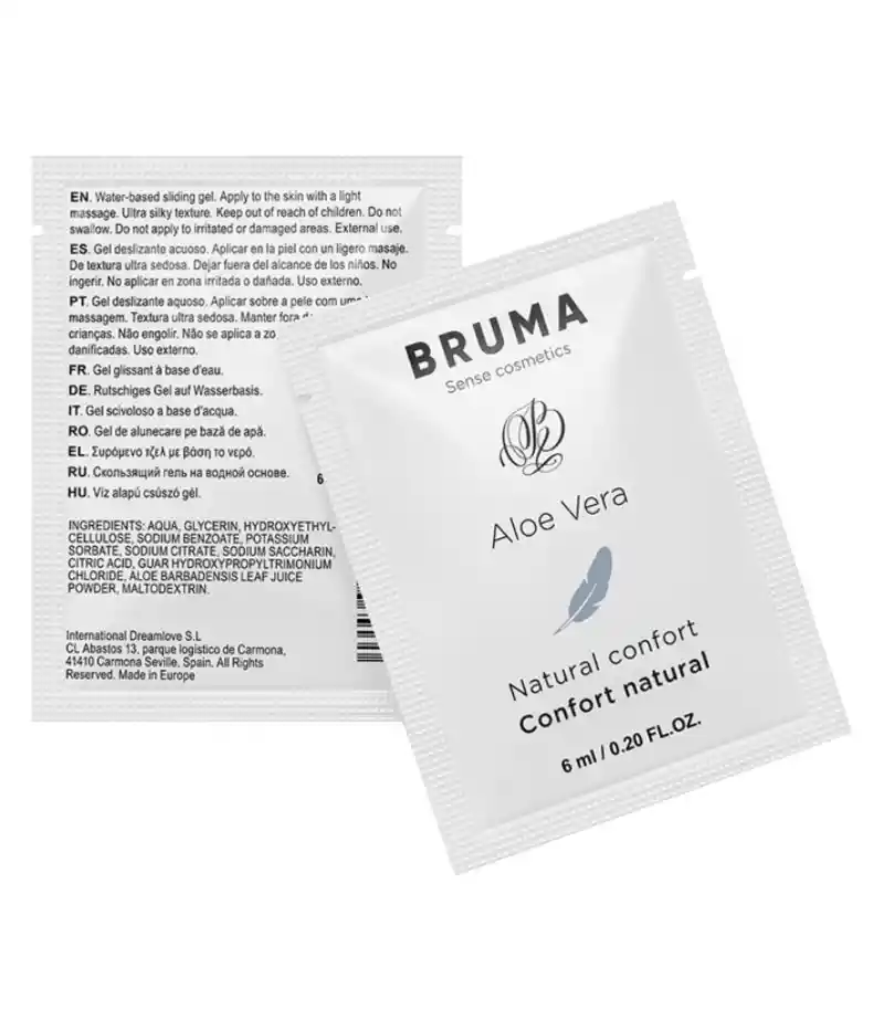 Gel Lubricante Natural Con Aloe Vera - Bruma 6ml