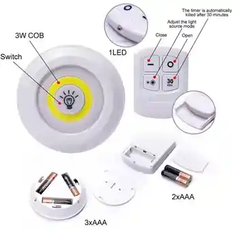 Set De Luces Led Con Control Remoto X3 Unidades