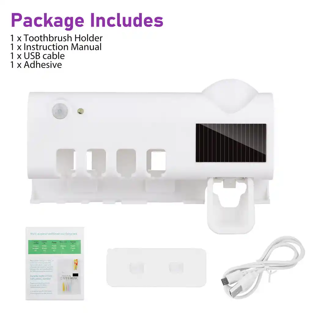 Dispensador De Pasta Dental Soporte Para Cepillo De Dientes