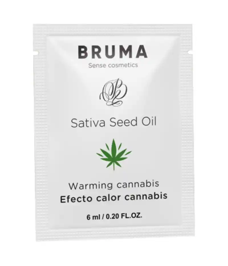 Gel Lubricante Caliente Sabor Cannabis Con Aloe Vera - Bruma 6ml