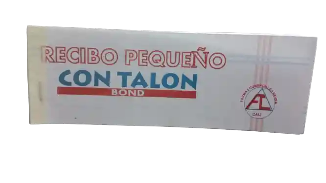 Recibo Pequeño Con Talon X80