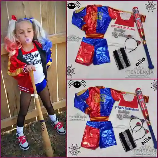 Disfraz Harley Queen, Disfraz Para Niñas, Disfraz Para Niña, Disfraz Halloween