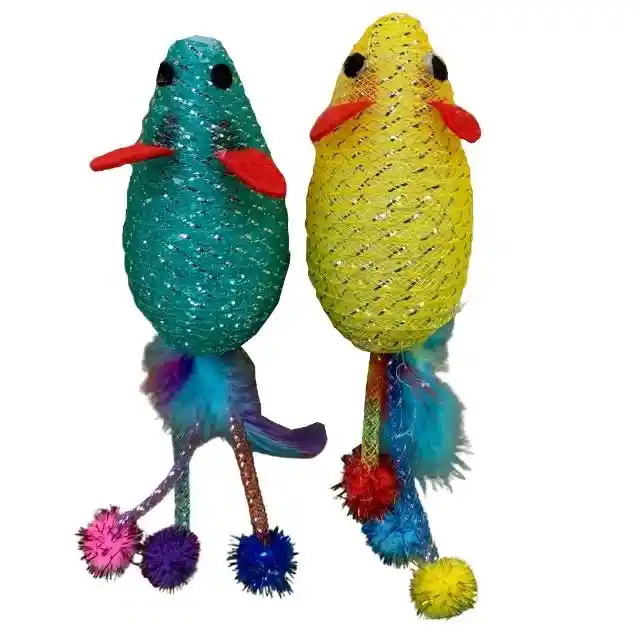 Set 2 Ratones Con Catnip