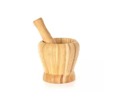 Tazón ( Triturador / Machacador De Ajo) De Bambú