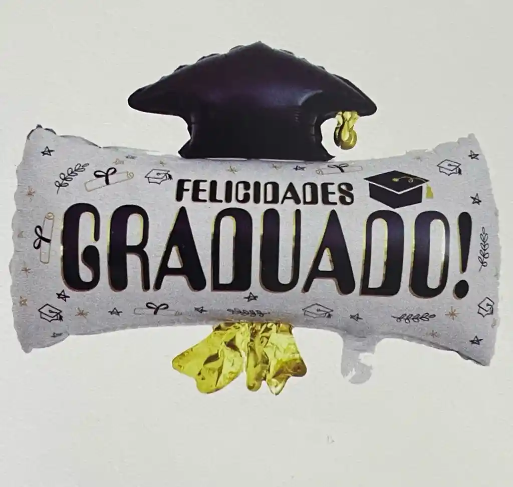 Globos Birrete Felicidades Graduado