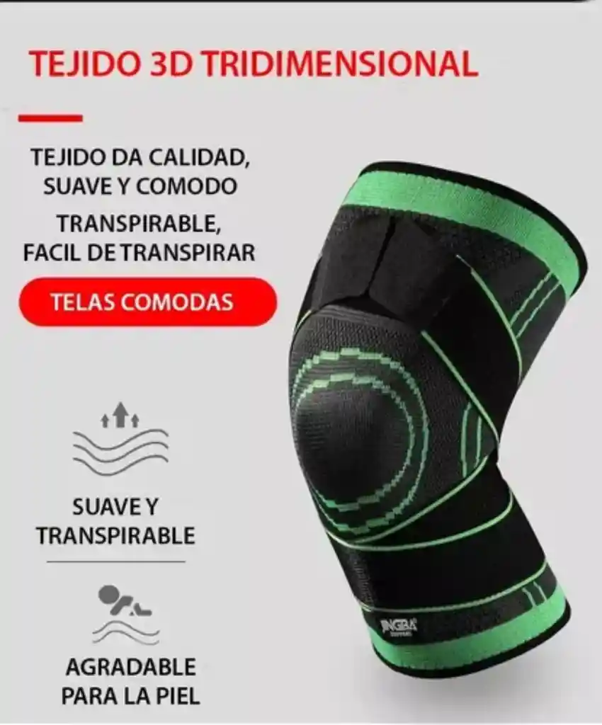 Rodillera Deportiva Con Mangas De Soporte Ortopédica