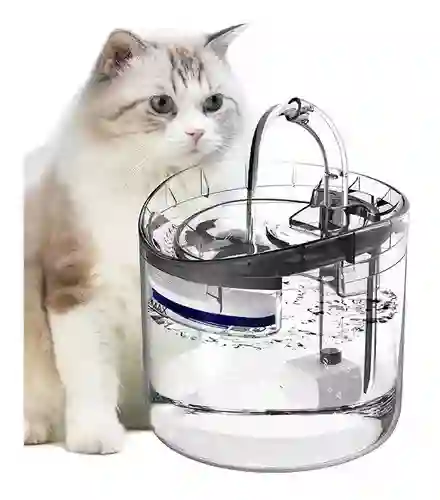 Fuente De Agua Para Mascotas Gatos Silencioso Automatico