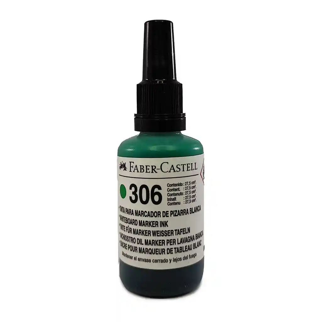 Tinta Para Marcador Borrable Verde X 27.5 Ml Faber Castell