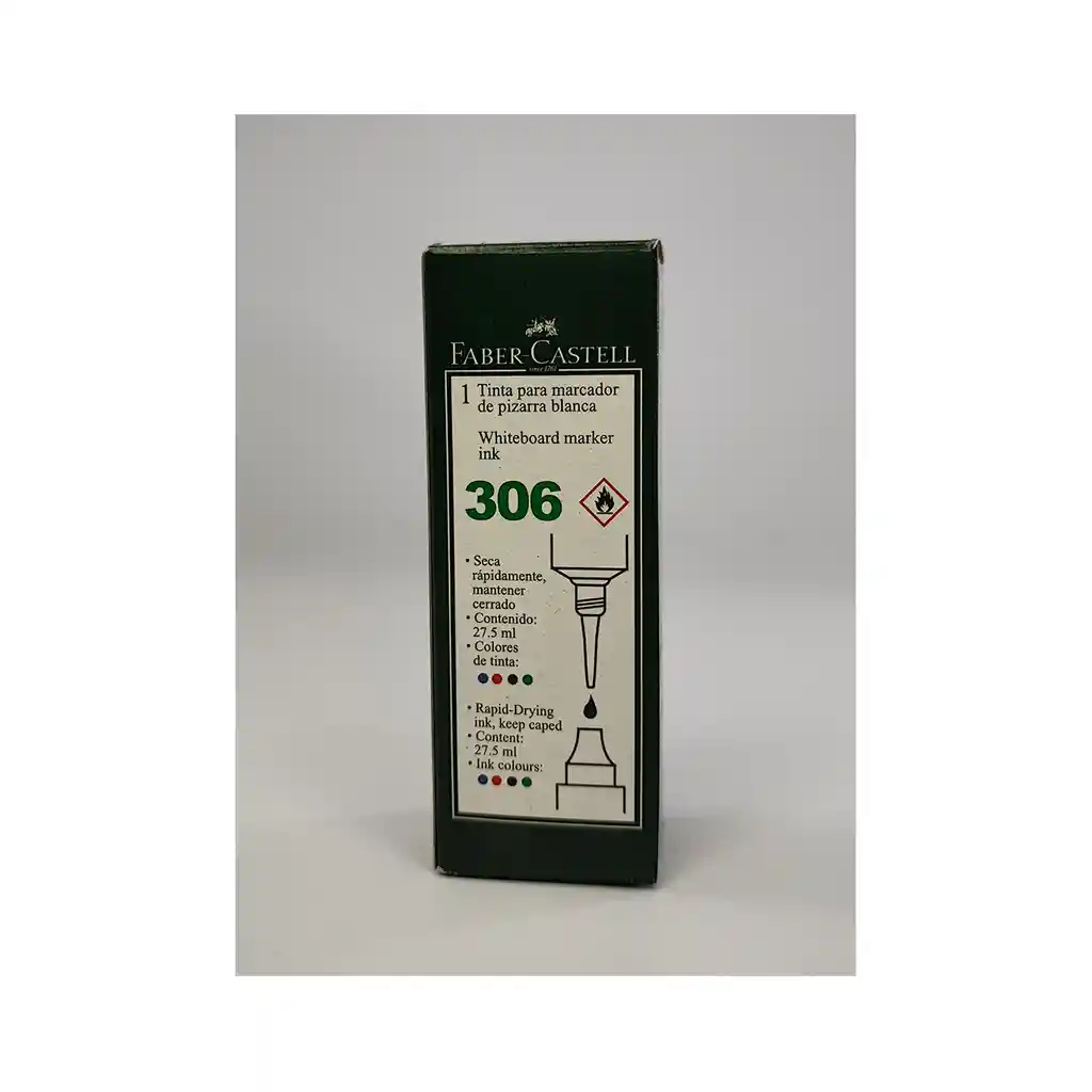 Tinta Para Marcador Borrable Verde X 27.5 Ml Faber Castell