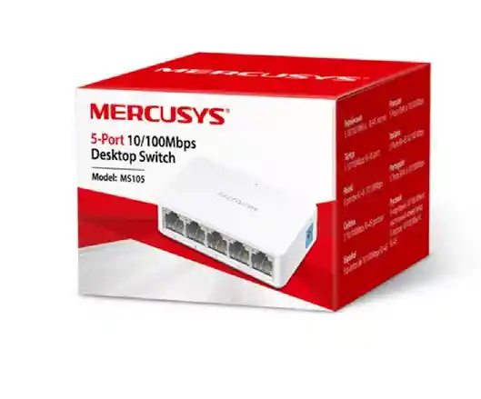 Switch Mercusys 5 Puertos Base100 Ms105