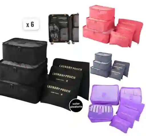 Set X6 Organizadores De Maleta Bolsas Impermeable Para Viaje