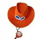 Sombrero Ace D Luffy Cosplay One Piece Vaquero Ojos