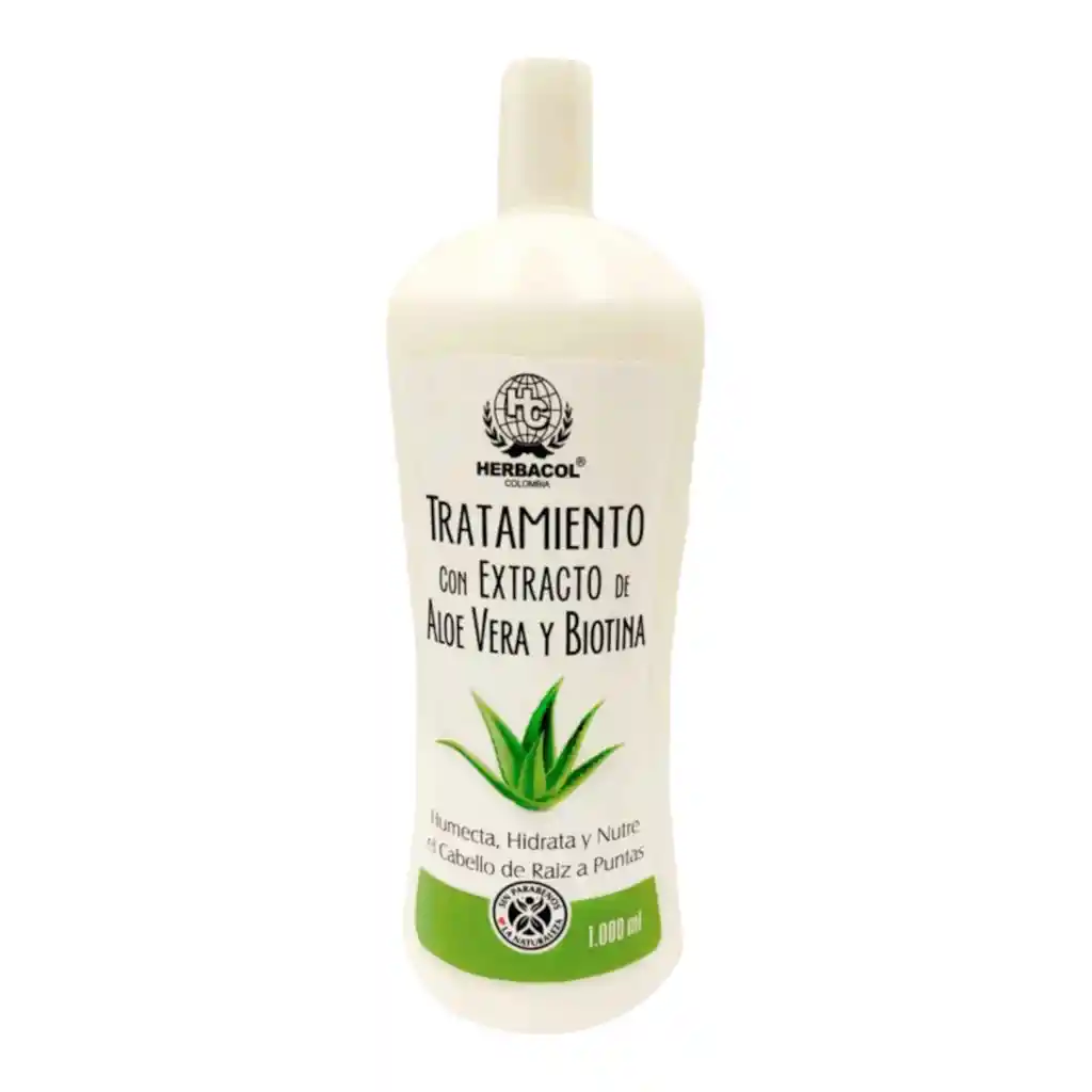 Tratamiento Con Extracto De Aloe Vera Y Biotina X 1000 Ml Herbacol