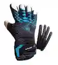 Guantes Portero Para Fútbol Arquero Talla:8 Antifracturante Extraible - Azul