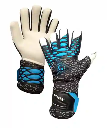 Guantes Portero Para Fútbol Arquero Talla:8 Antifracturante Extraible - Azul