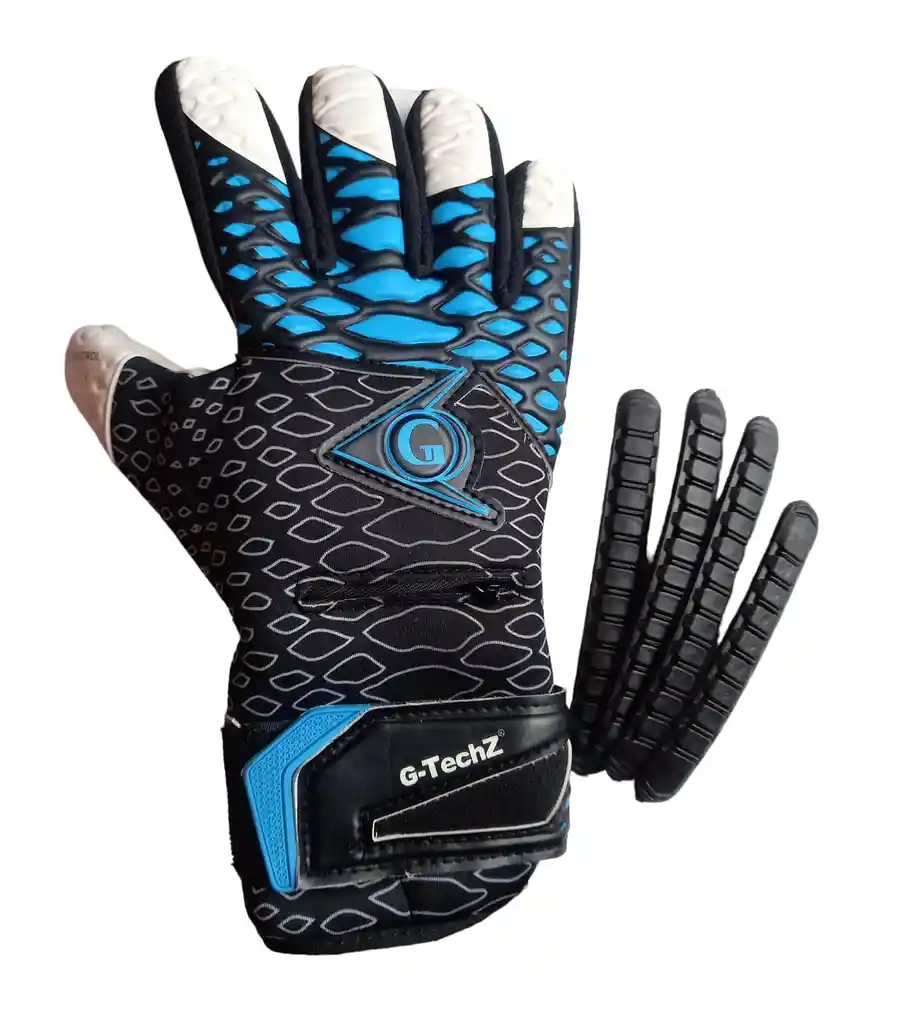 Guantes Portero Para Fútbol Arquero Talla:9 Antifracturante Extraible - Azul