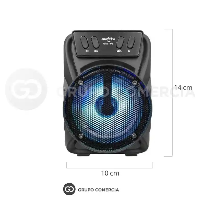 Radio Parlante Bluetooth Speaker Recargable Portátil Led Fm