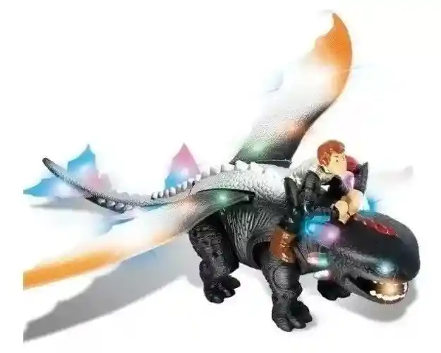 Dinosaurio Chimuelo Luces Y Sonido Dragón De Juguete Niños