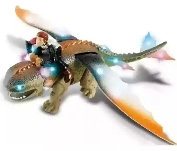 Dinosaurio Chimuelo Luces Y Sonido Dragón De Juguete Niños