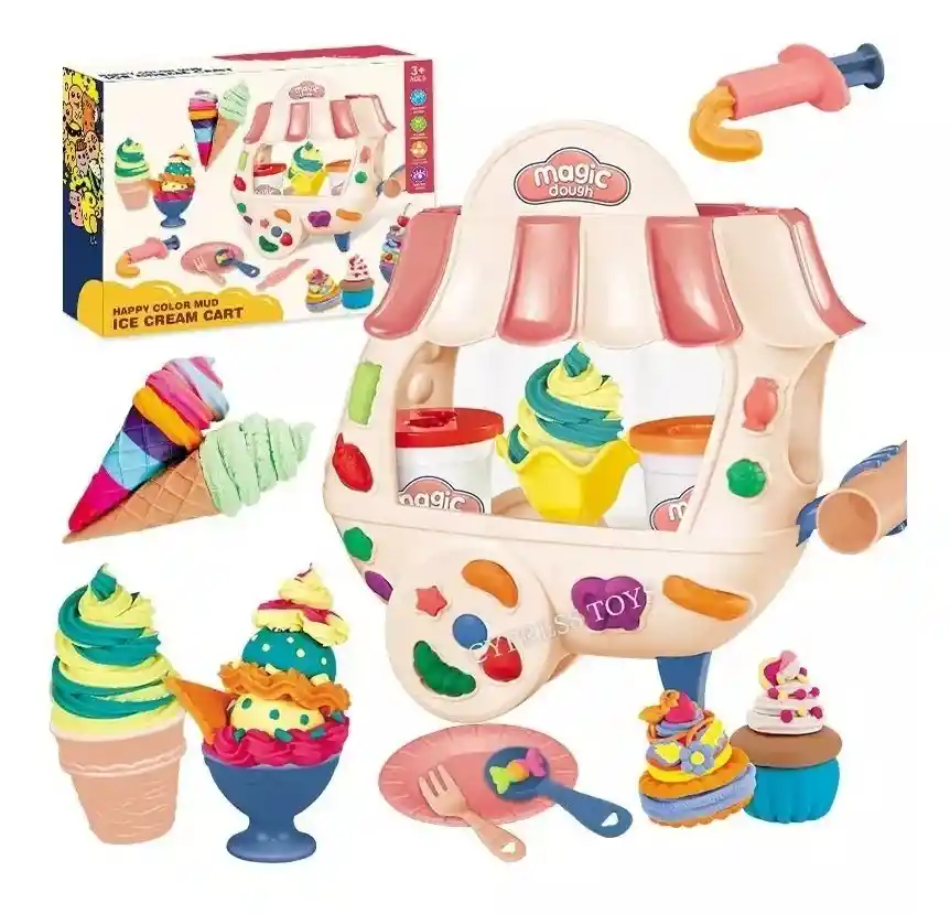 Carrito De Helados Magic Dough Tipo Play-doh Plastilina