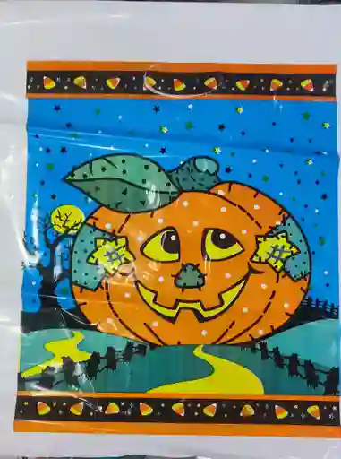 Paquete Bolsa Plastica Halloween Para Dulces Pequeña X10 Unds 16.5x23 Centimetros