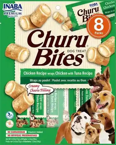 Snack Cremoso Para Perro Inaba Churu Bites Pollo Y Atún