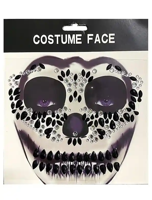 Gemas Adhesivas Para Rostro Piedras Para Maquillaje Hora Loca Carnaval Halloween Catrina H4432