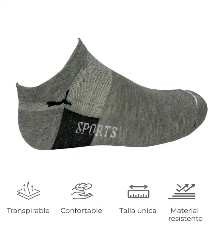 Medias Deportivas Unisex Puma Tobilleras Comodas
