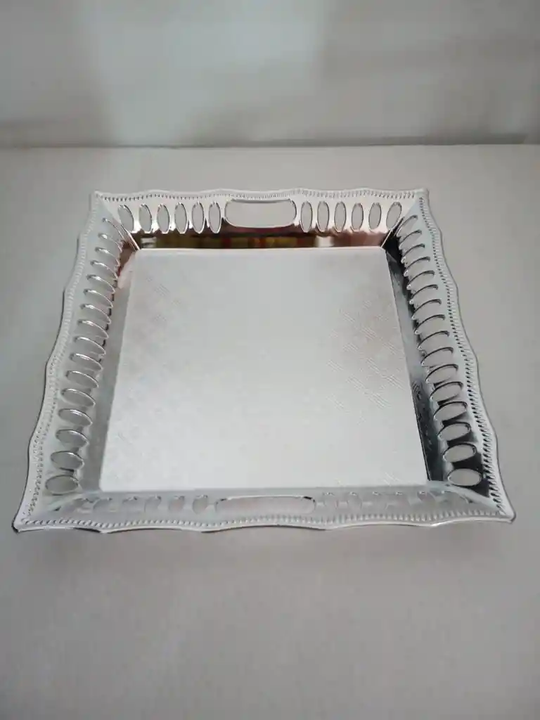 Bandeja Para Pasabocas Plateado