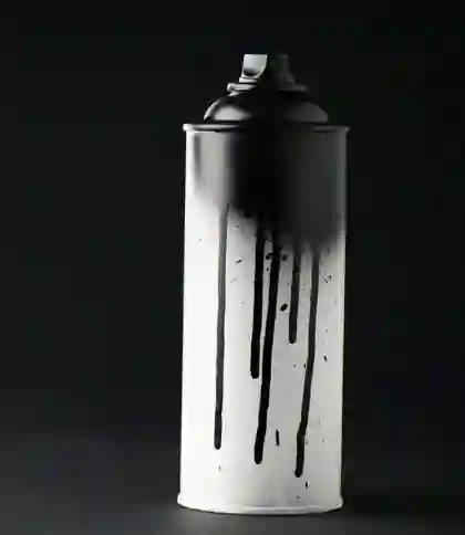 Pintura Spray Aerosol Color Negro Brillante X400ml