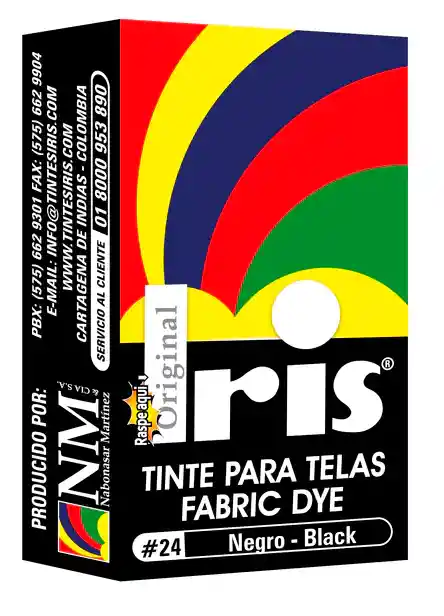 Iris Tinte Para Telas Negro