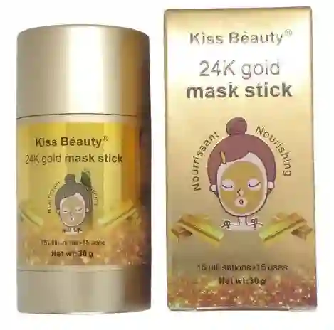 Mascarilla 24k Gold En Barra Kiss Beauty Mask Stick