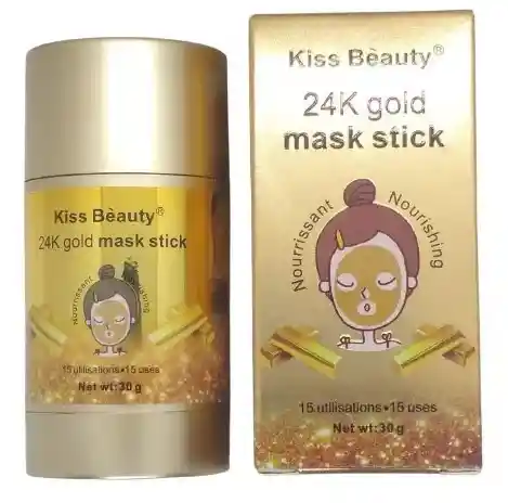 Mascarilla 24k Gold En Barra Kiss Beauty Mask Stick