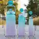 3 Piezas Botella De Agua Con Paja, Marcas De Tiempo Botella De Agua Deportiva