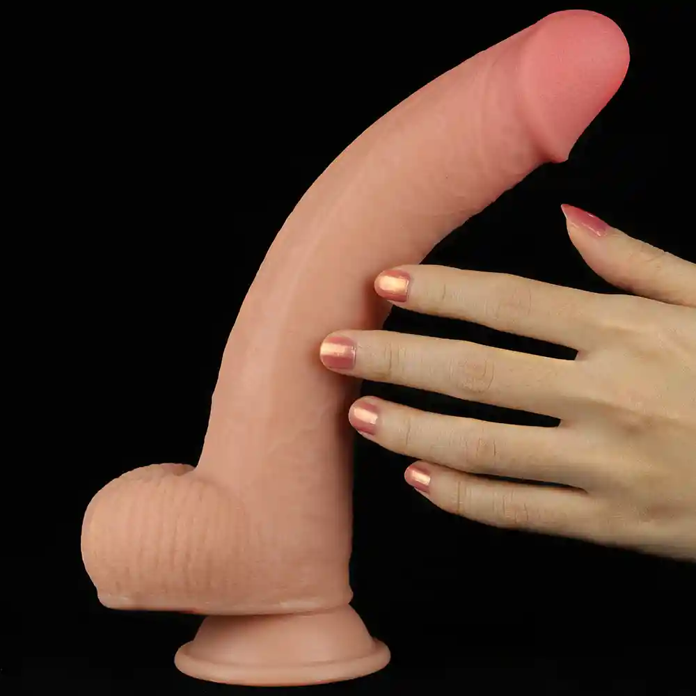 Dildo Lovetoy 9.0" Sliding Skin Dual Layer Dong Piel Realista