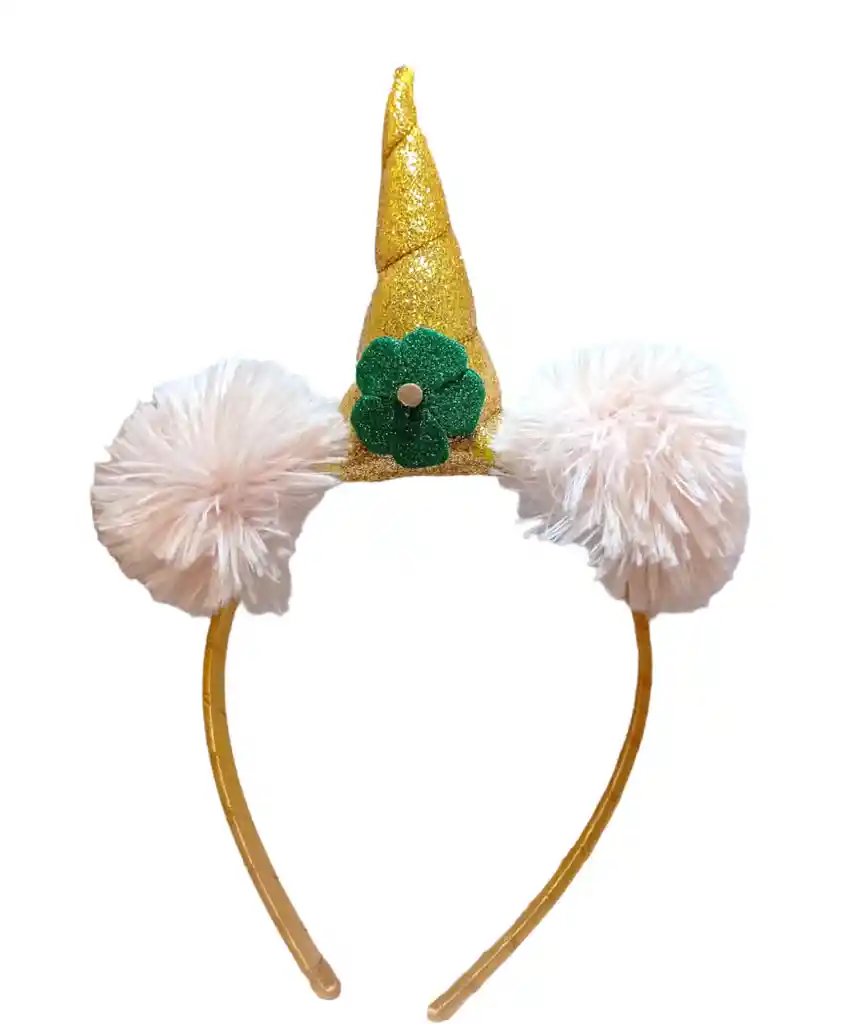 Diadema Unicornio Pompón